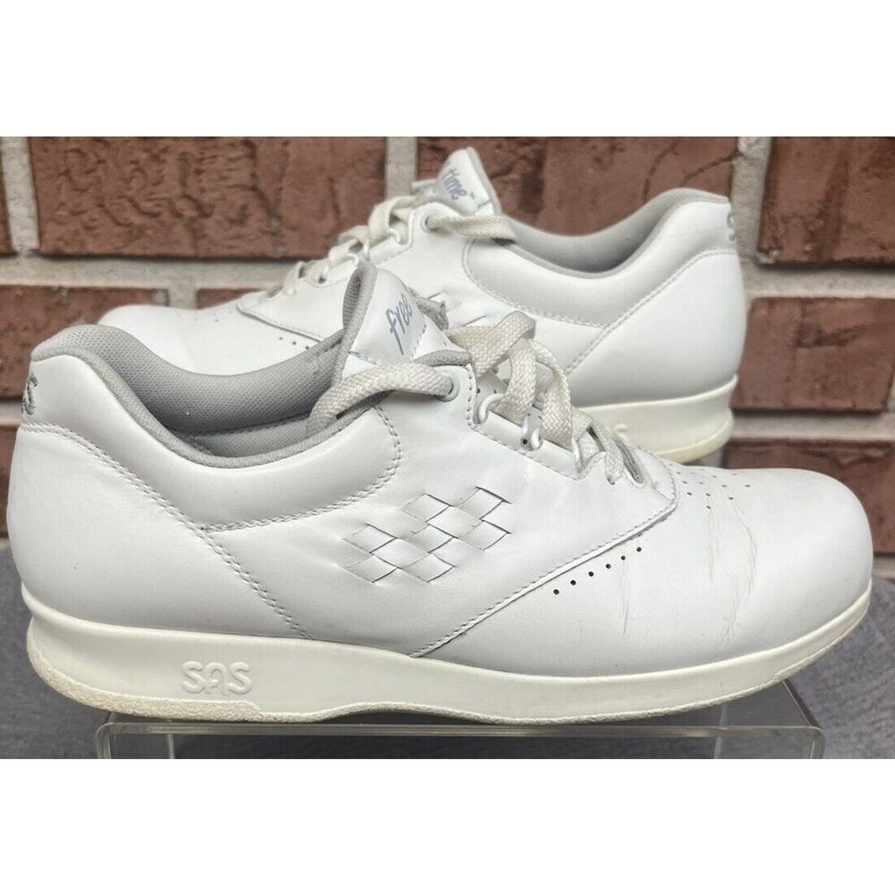 Women's SAS Free Time White Tripad Comfort Shoes Size 8N Made in USA
